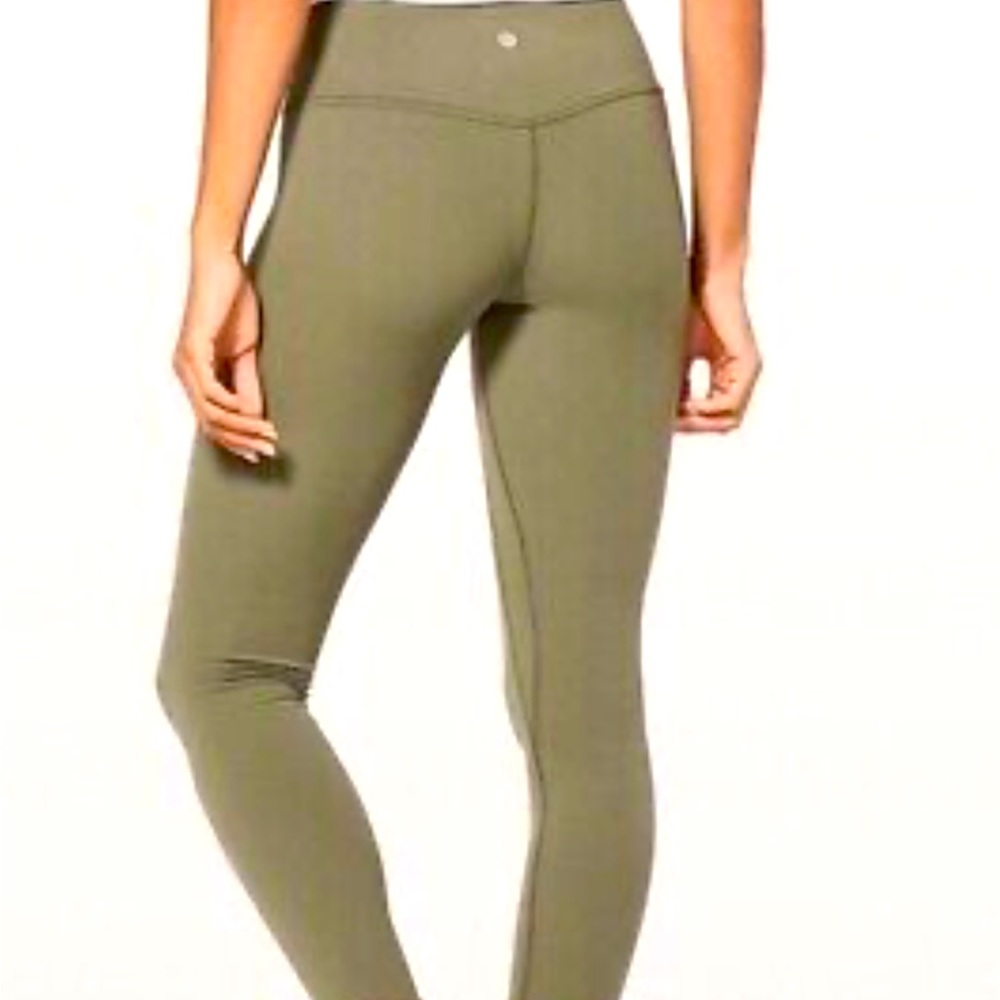 green lululemon align leggings